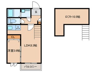 Ampio本陣弐番館の物件間取画像